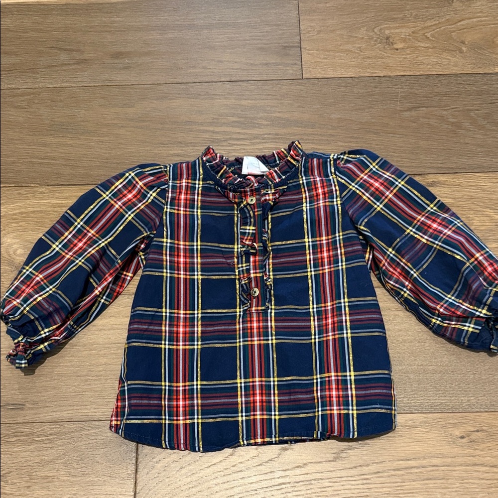 Crewcuts Plaid Blouse - XXS